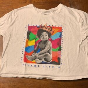 Notorious B I G   Biggie Smalls crop top SZ Small-length 19” chest
